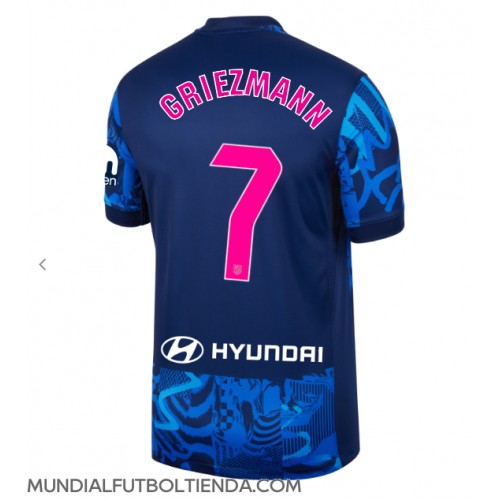 Camiseta Atletico Madrid Antoine Griezmann #7 Tercera Equipación Replica 2024-25 mangas cortas